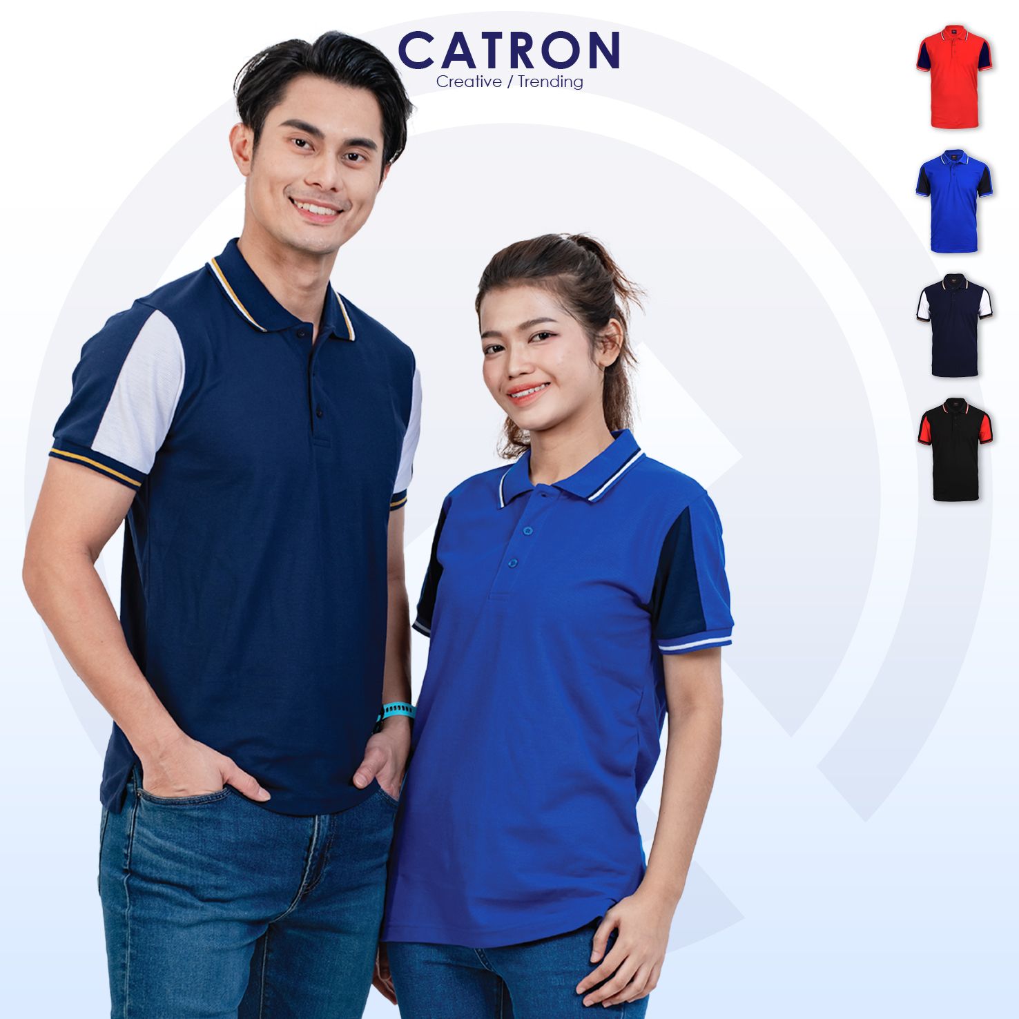 EM 2577 Short Sleeve Collar T-shirt (180gsm)