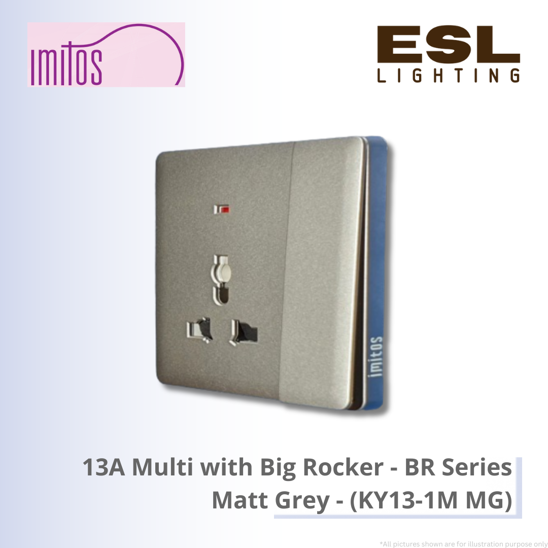 IMITOS 13A Multi with Big Rocker (BR Series) Matt Grey - KY13-1M MG