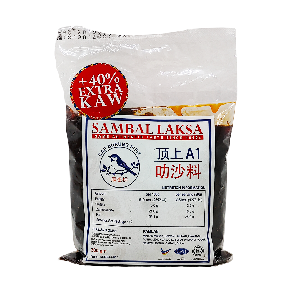 Cap Burung Pipit Sambal Laksa 300g
