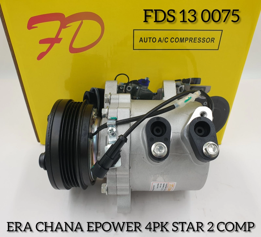 FDS 13 0075 Era Chana Star II Van TRSC90C 4PK Compressor (NEW)