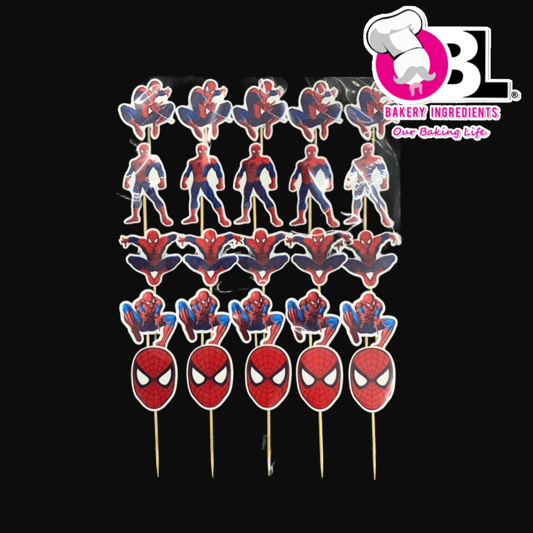 108433 SPIDERMAN 25'S - CUP CAKE TOPPER