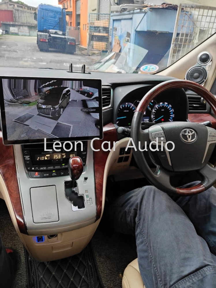 Leon Toyota Vellfire Alphard anh20 OEM 13" android wifi gps 360 camera player