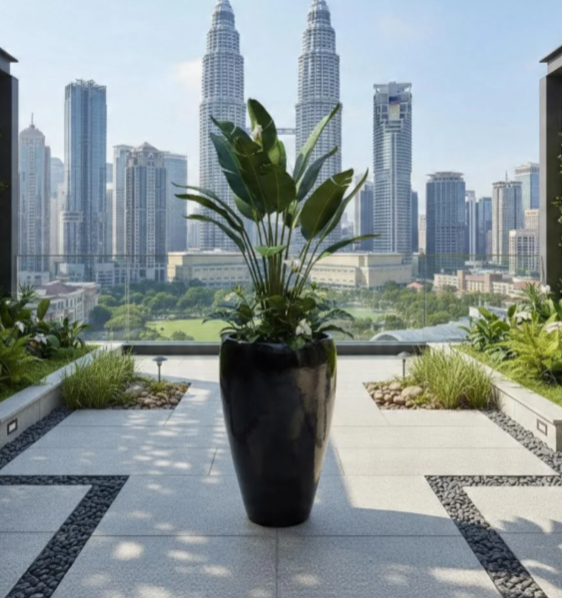 FRP Fiberglass Pot PC1247-170119 Fiberglass Flower Pots, Shopping Malls, Outdoor Parks, Simple And Creative Origami-Shaped Nordic Floor-Standing Ornaments, Decorative Customization 玻璃钢花盆商场户外公园简约创意折纸造型北欧落地摆件装饰定制 Pasu Bunga Gentian Kaca, Pusat Beli-belah, Taman Luar, Hiasan Berdiri Lantai Nordic Berbentuk Origami Mudah Dan Kreatif, Penyesuaian Hiasan