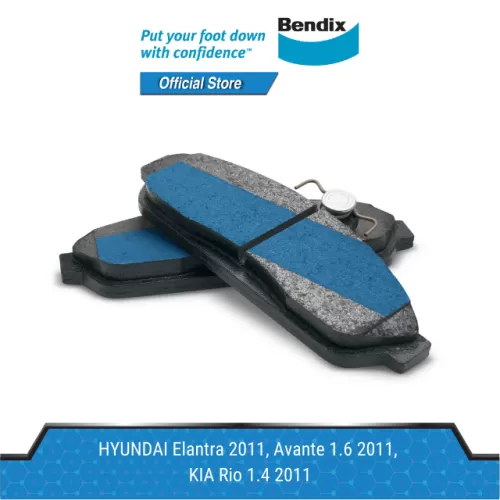 Bendix Front Brake Pads - Hyundai Elantra 2011, Avante 1.6 2011, Kia Rio 1.4 UB 2013, Cerato K3 1.6 2015 (DB2240)