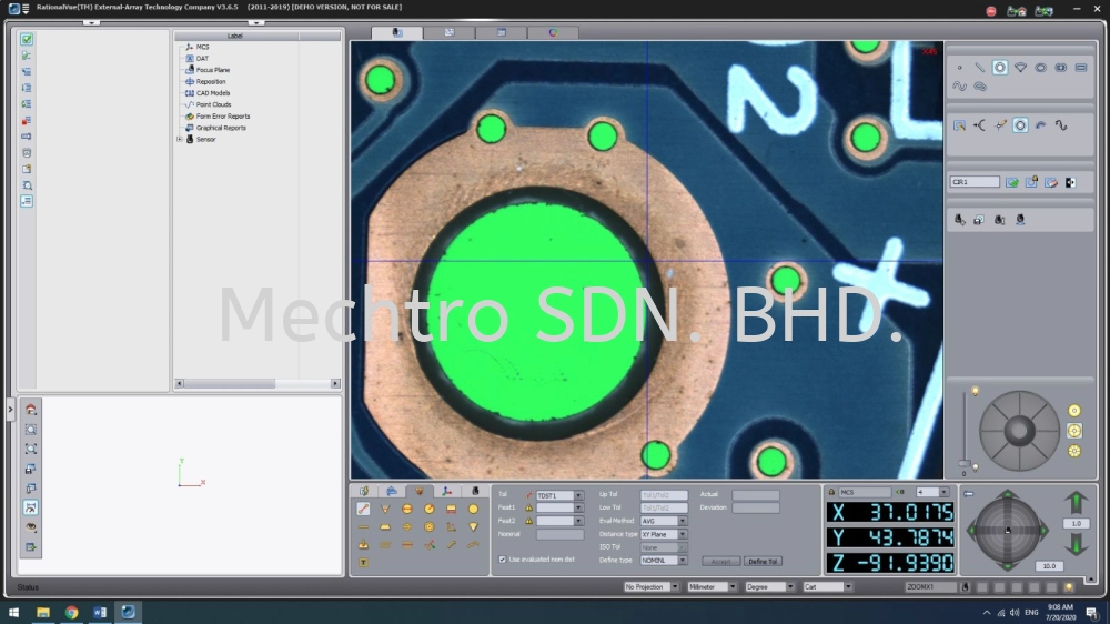 "OPTRONICS" CNC VIDEO MEASURING MACHINE, MODEL VH-1080H