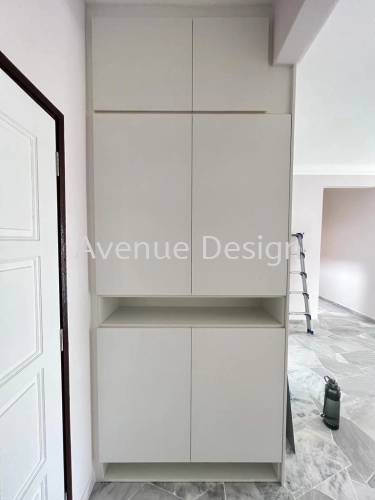 Shoe Cabinet Work At Meadow Park 1 Condo