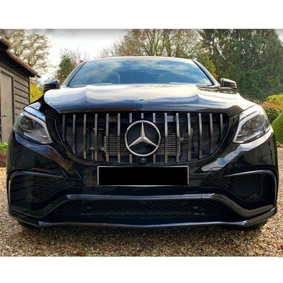 MERCEDES BENZ GLE W166 C292 GT GRILLE BLACK CHROME