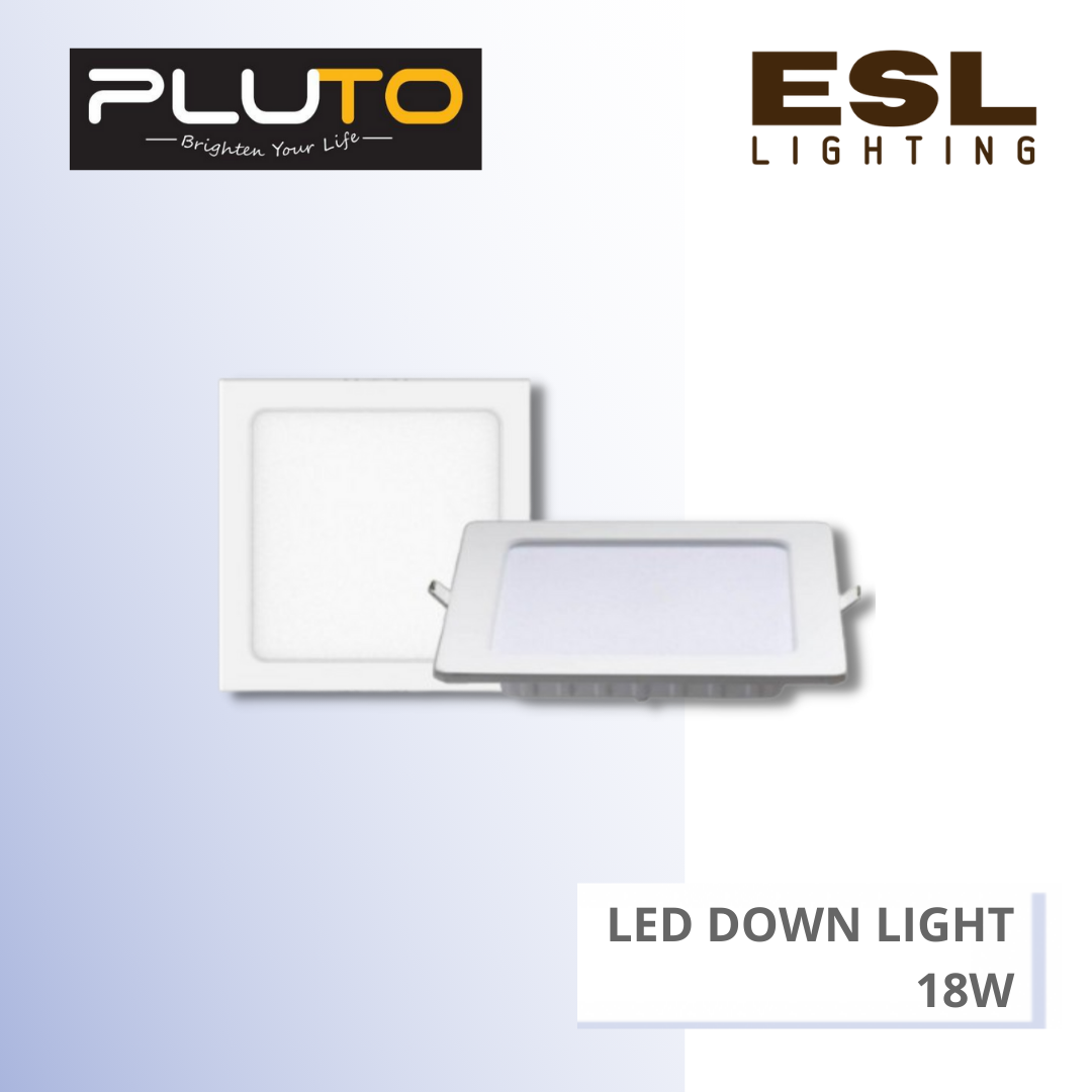 PLUTO LED Down Light Square 18W - PLT333-18W