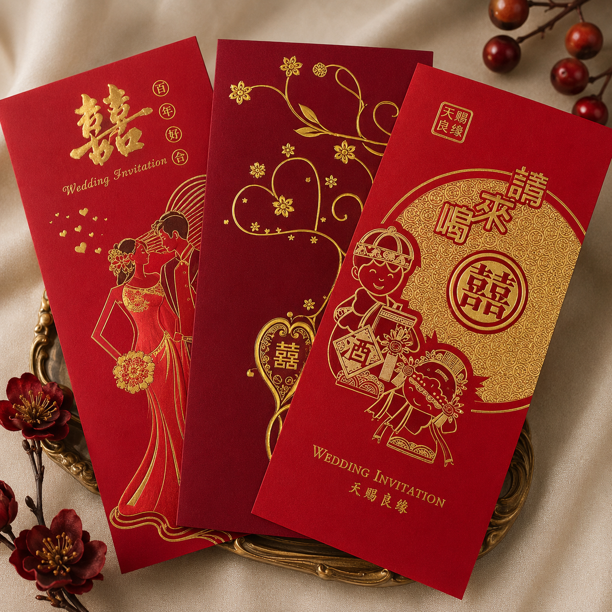 Wedding Invitation Card Printing | Elegant Custom Wedding Invitations