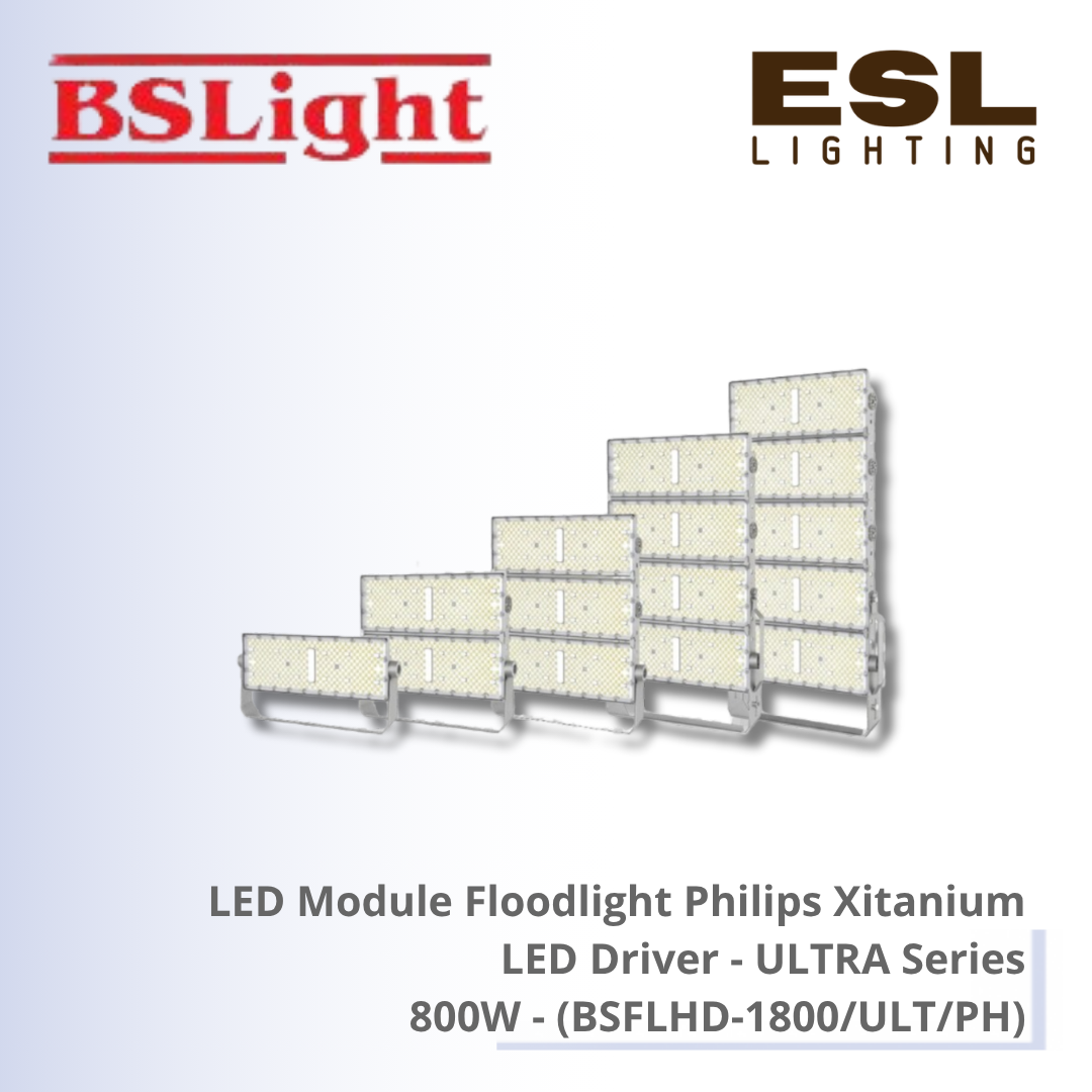 BSLight LED Module Floodlight Philips Xitanium LED Driver (ULTRA Series) 800W - BSFLHD-1800/ULT/PH [SIRIM]