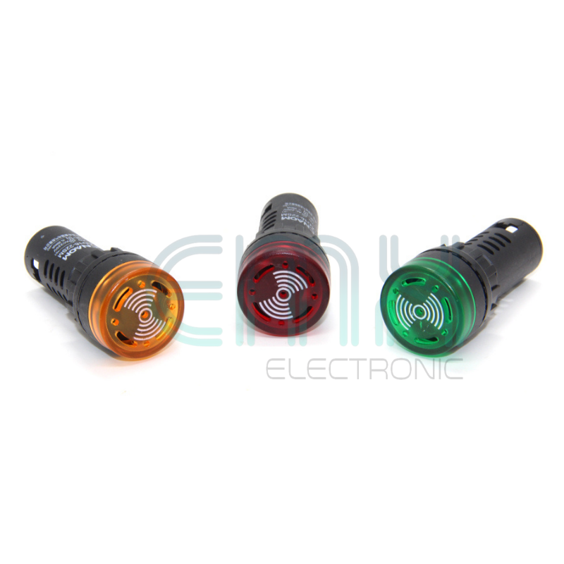 TB-816B-22 LED PILOT LAMP W/BUZZER (22MM)