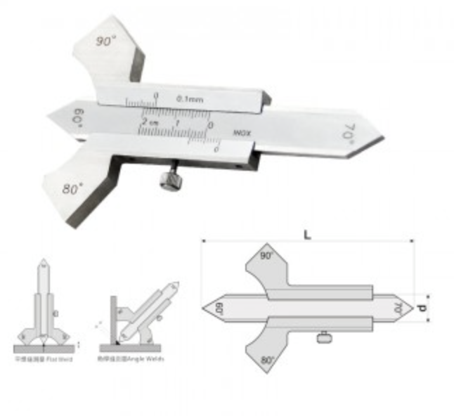 GUANGLU Vernier weld caliper