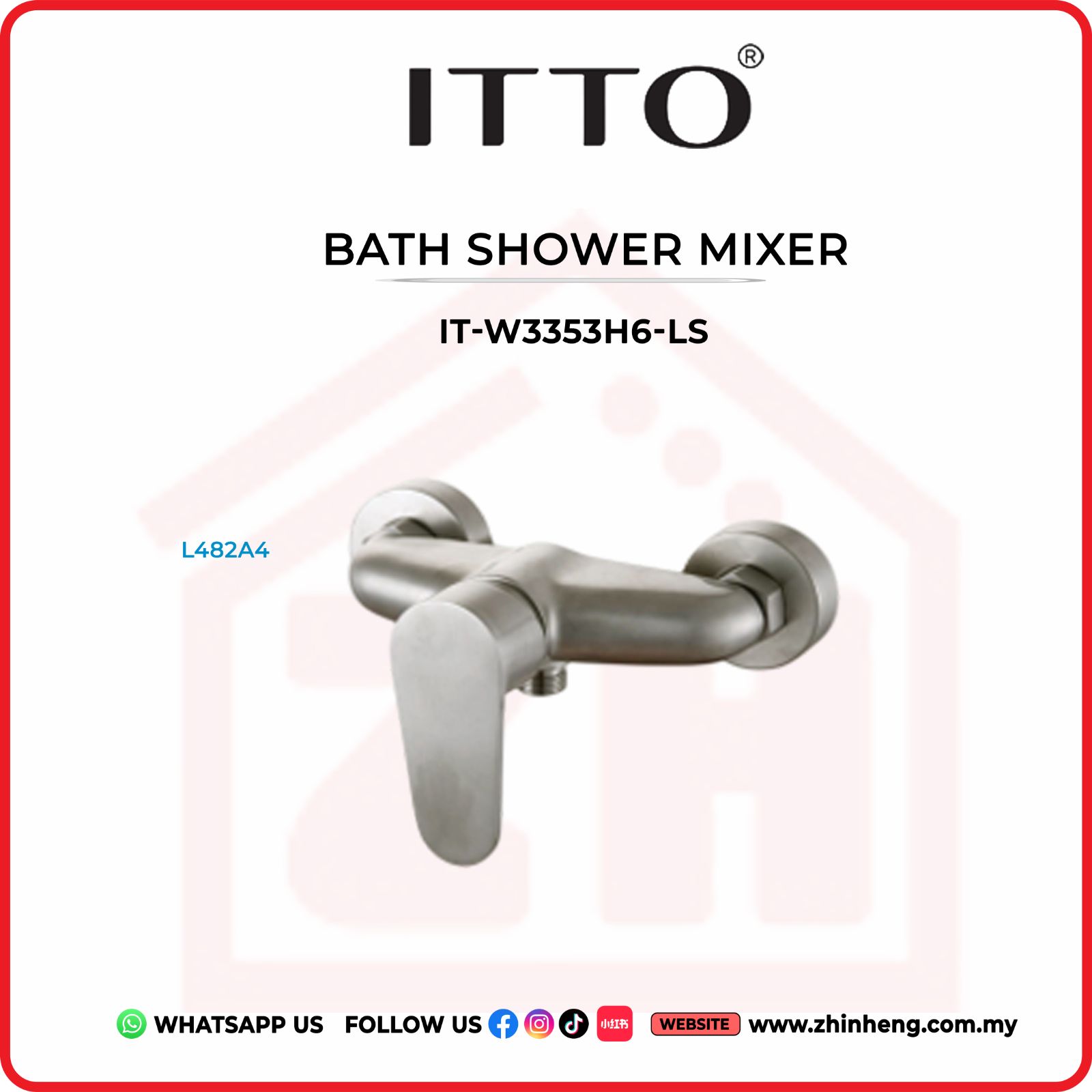 ITTO BATH SHOWER MIXER IT-W3353H6-LS