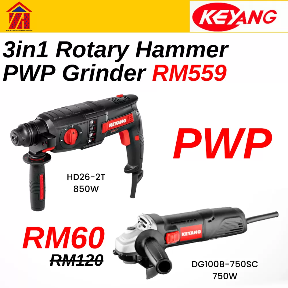 KEYANG 3in1 Rotary Hammer PWP Grinder RM559