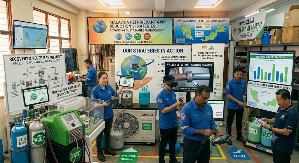 HVAC refrigerant global warming potential control Malaysia