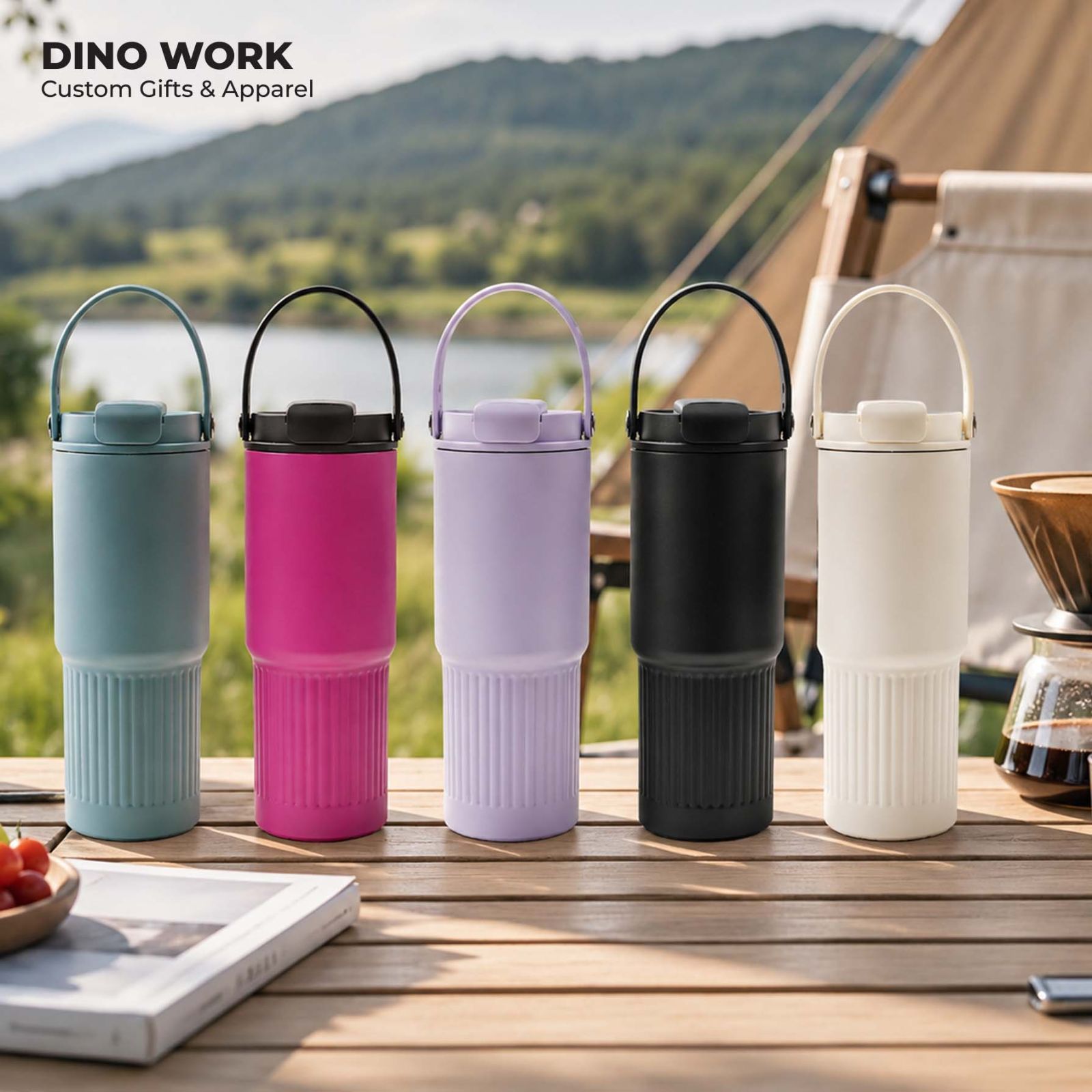 Stylish Thermal Tumbler with Carry Handle