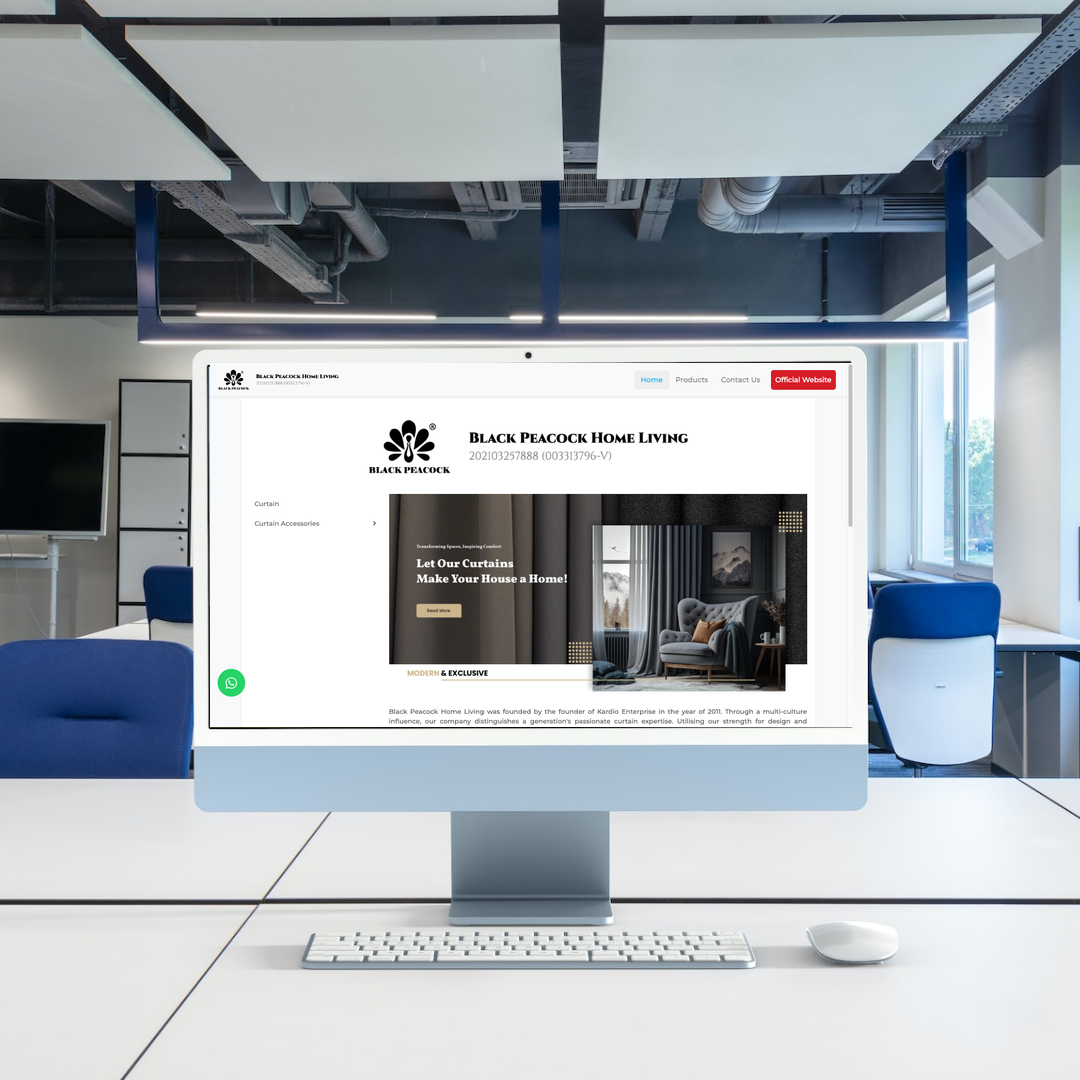 Curtains and home living products Web Design | SEO | Digital Marketing | Kuala Lumpur
