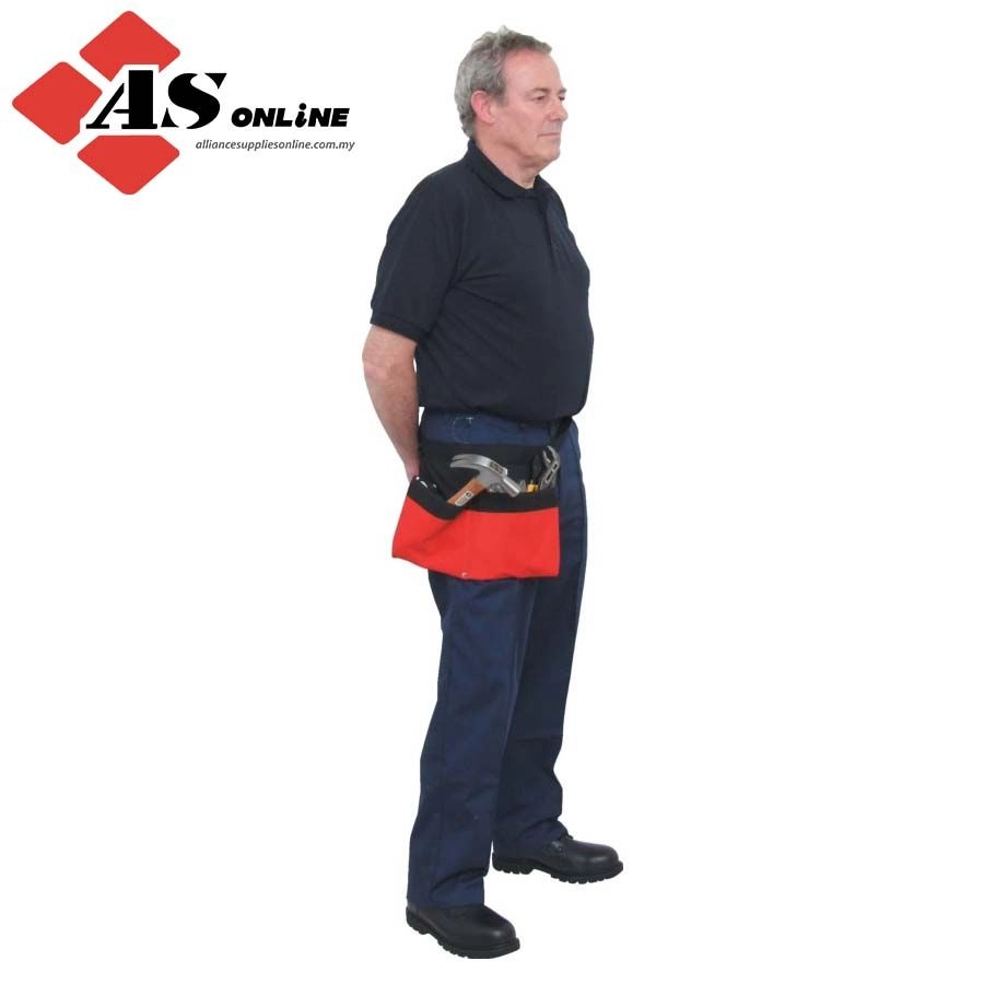 KENNEDY Tool Belt, Polyester, Red/Black, 2 Pockets, 290 x 525mm / Model: KEN5933540K