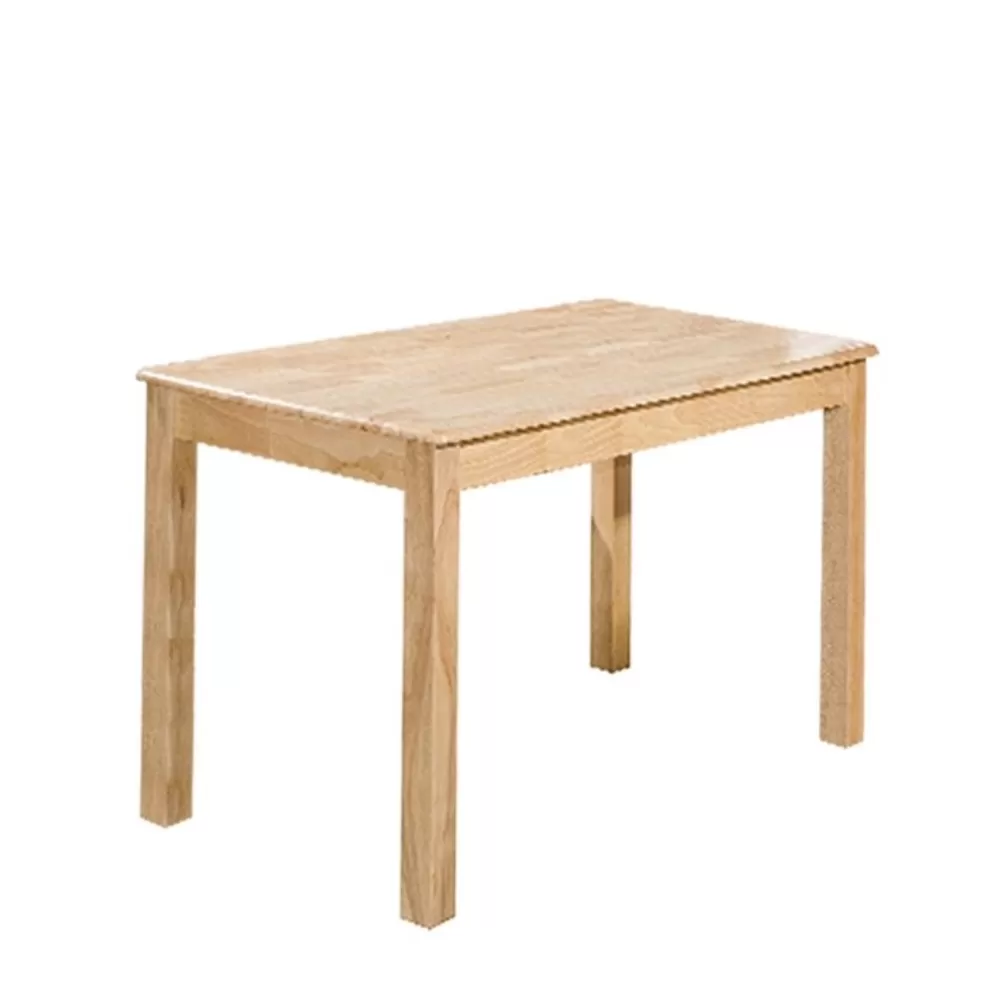 Solid Wood 2.5′ x 4′ Dining Table Natural | Cafe Furniture