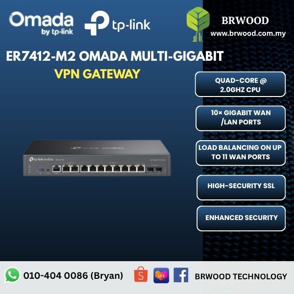 OMADA TP-LINK ER7412-M2: Multi-Gigabit VPN Gateway