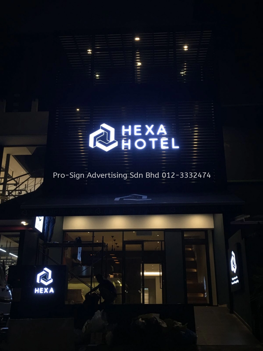3D BOX UP LED FRONT LIT (HEXA HOTEL, KL, 2019)