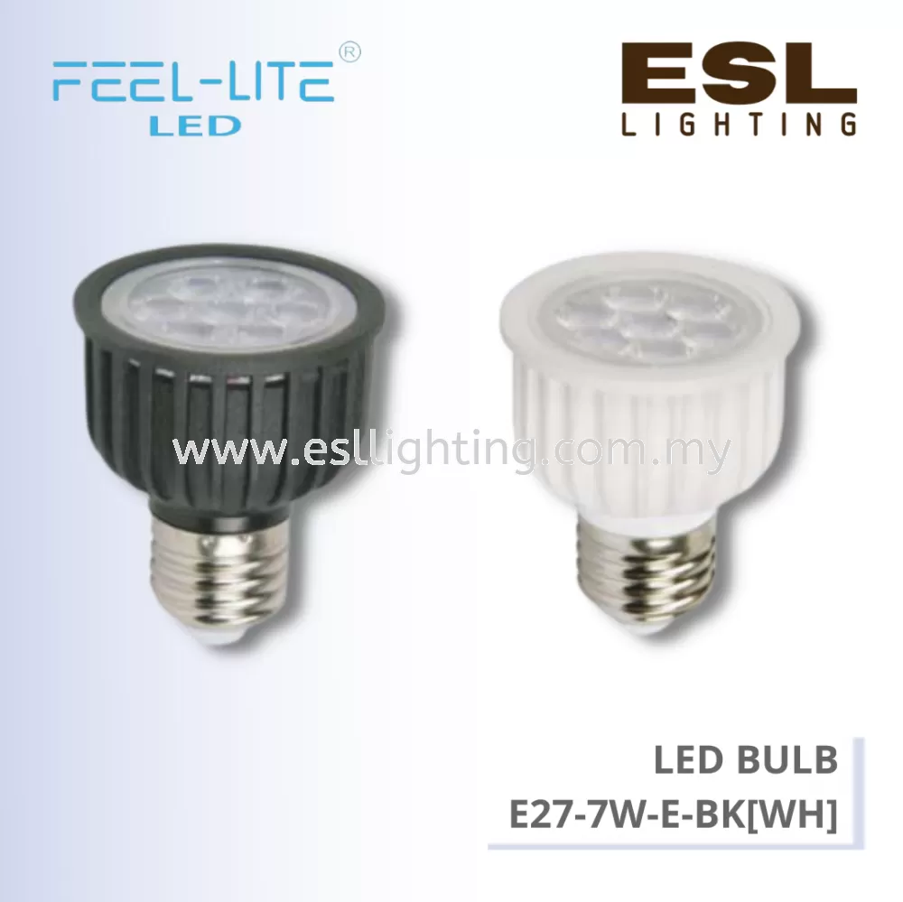 FEEL LITE LED BULB E27 7W - E27-7W-E-BK[WH]