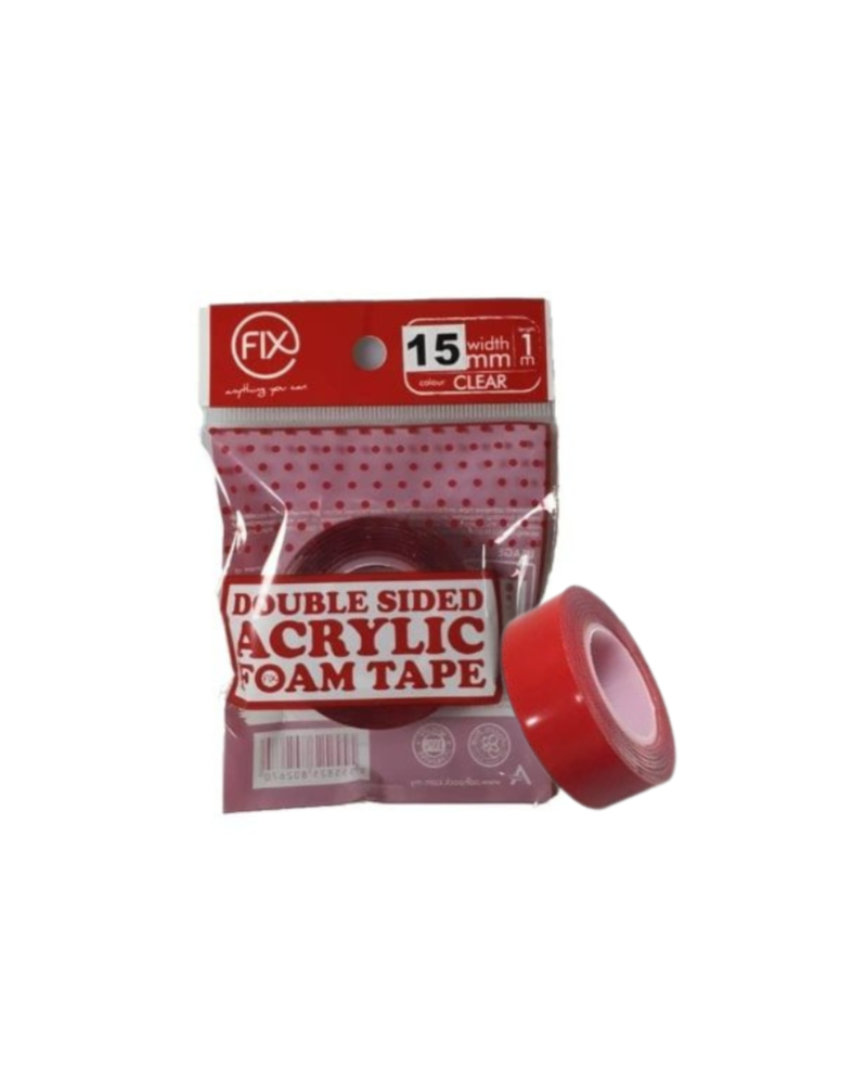 100R DS Acrylic Foam Tape (Clear) | 15x1