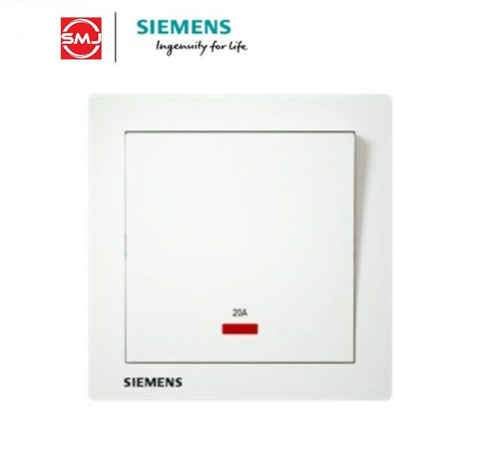Siemens 20A 1 Gang 1 Way Double Pole Switch c/w Neon Indicator