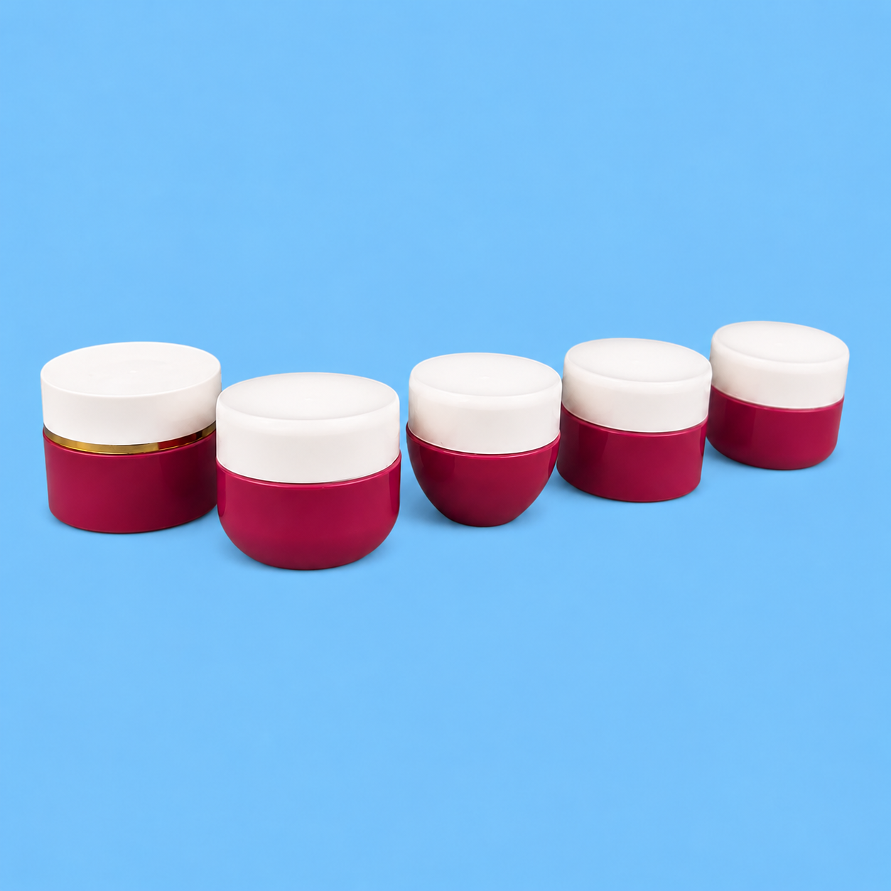 Coloured Cream Jar