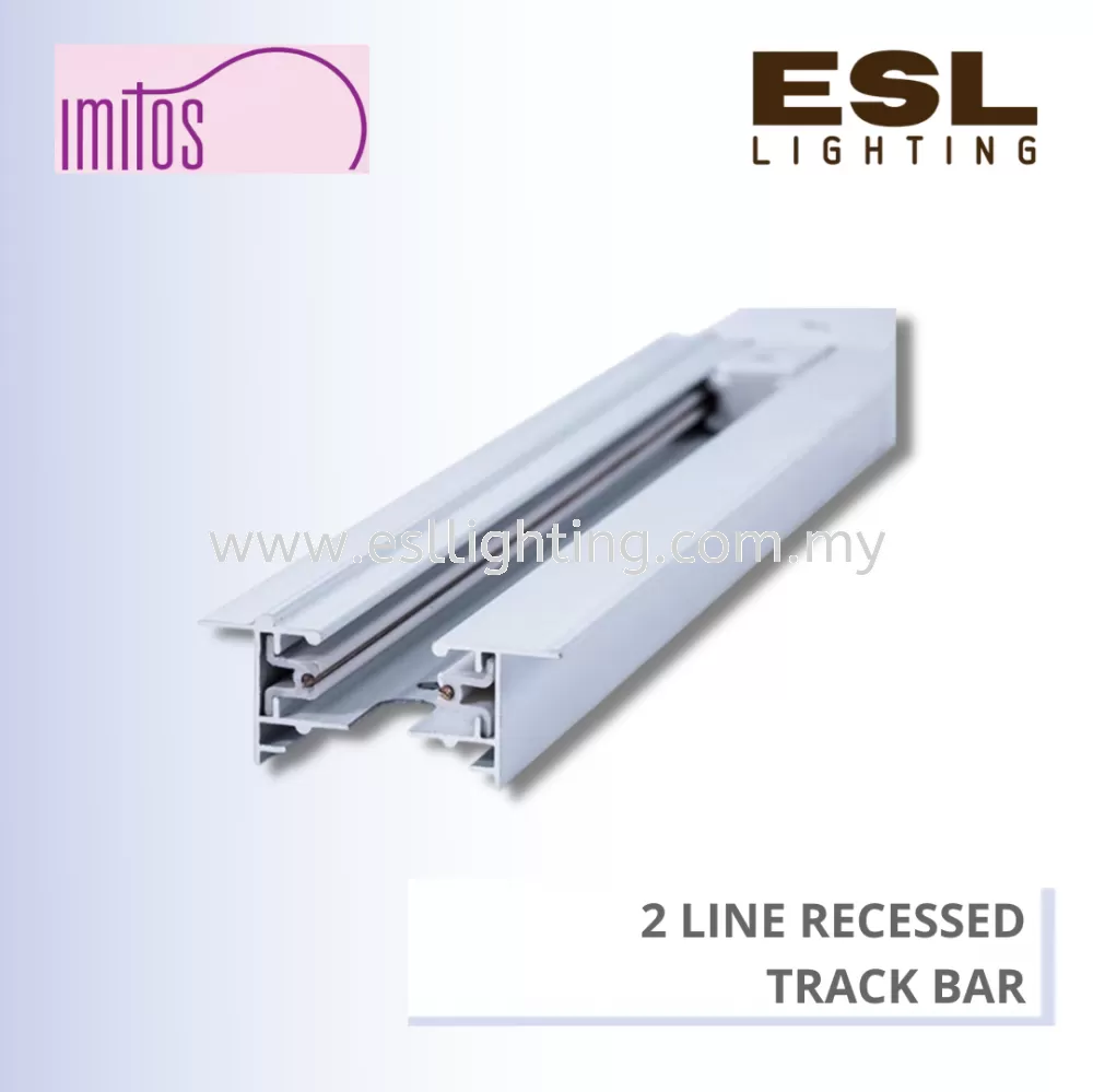 IMITOS 2 LINE RECESSED TRACK BAR