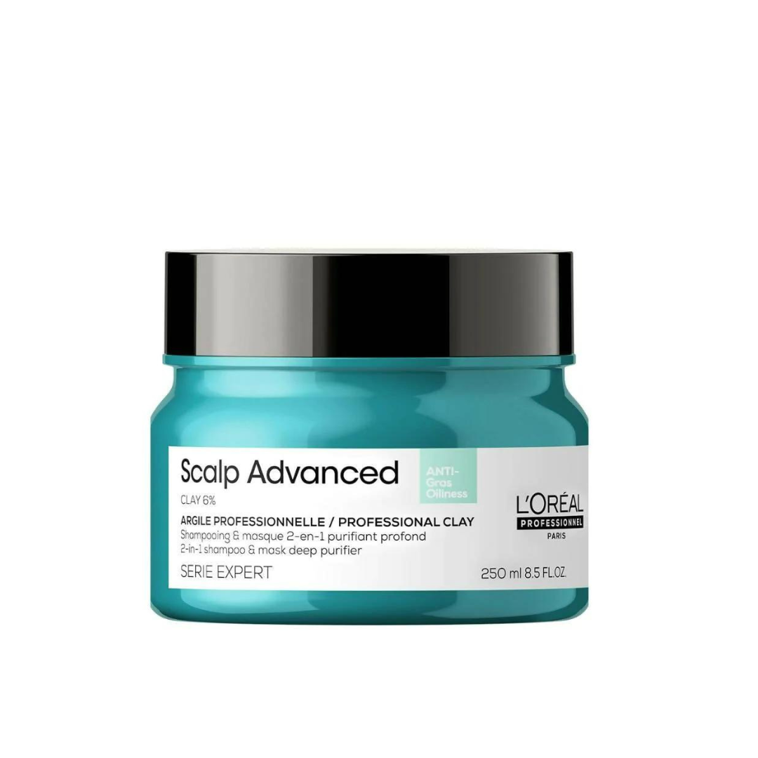 L’Oréal Professionnel Scalp Advanced Anti-Oiliness 2-In-1 Deep Purifier Clay 250ml