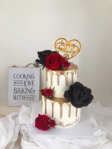 2 Tiers Wishing Wedding Cake