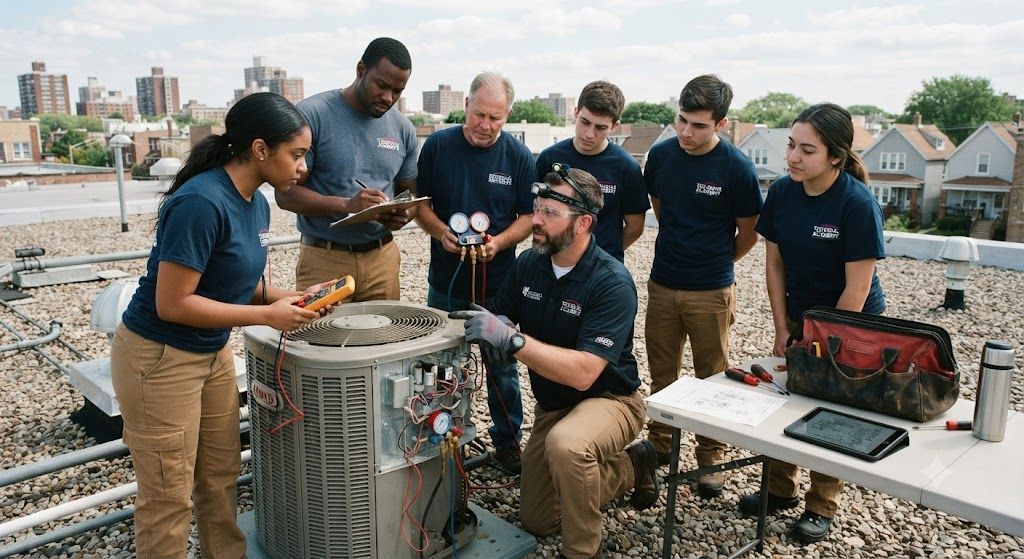 HVAC servicing and repair training
