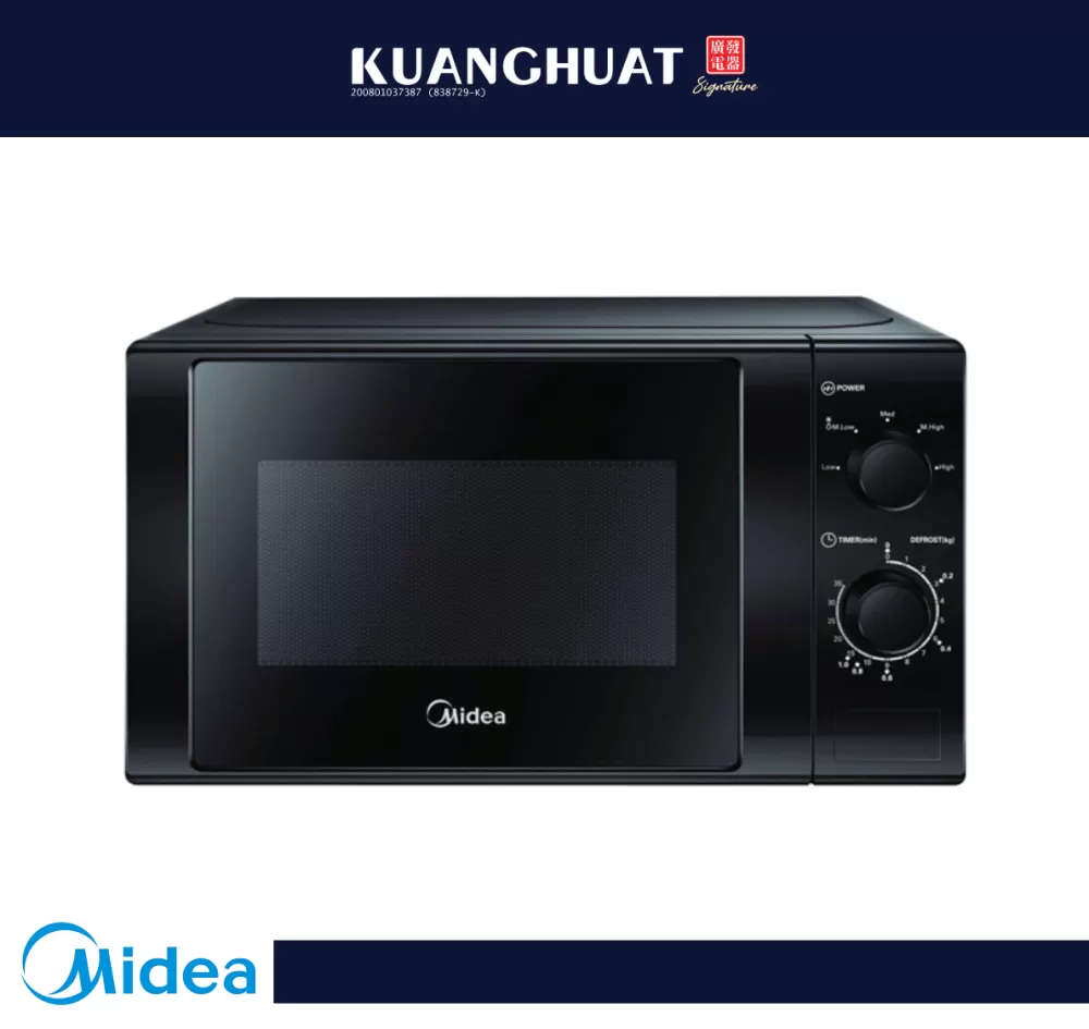 MIDEA 20L Microwave Oven with Defrost Function MM720CGE-BK