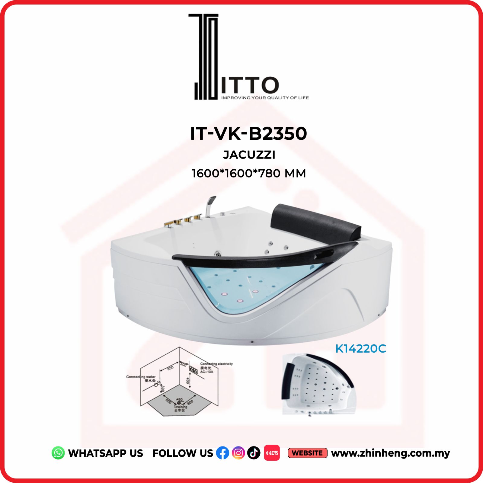 ITTO JACUZZI  IT-VK-B2350