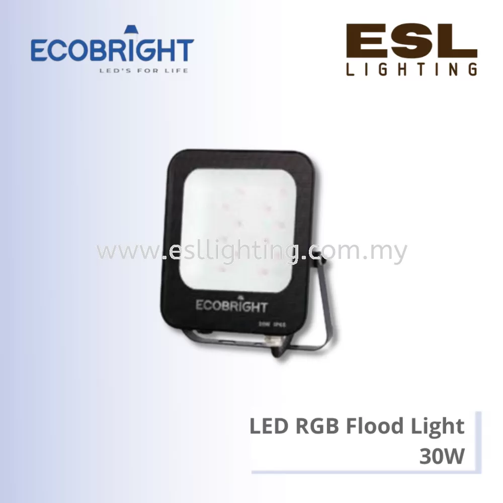 ECOBRIGHT LED RGB Flood Light 30W - EB-FL-08 [SIRIM] IP65