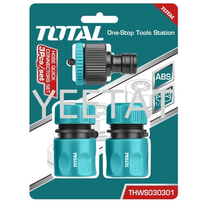 [ TOTAL ] THWS030301 3PCS Hose Quick Connectors Set