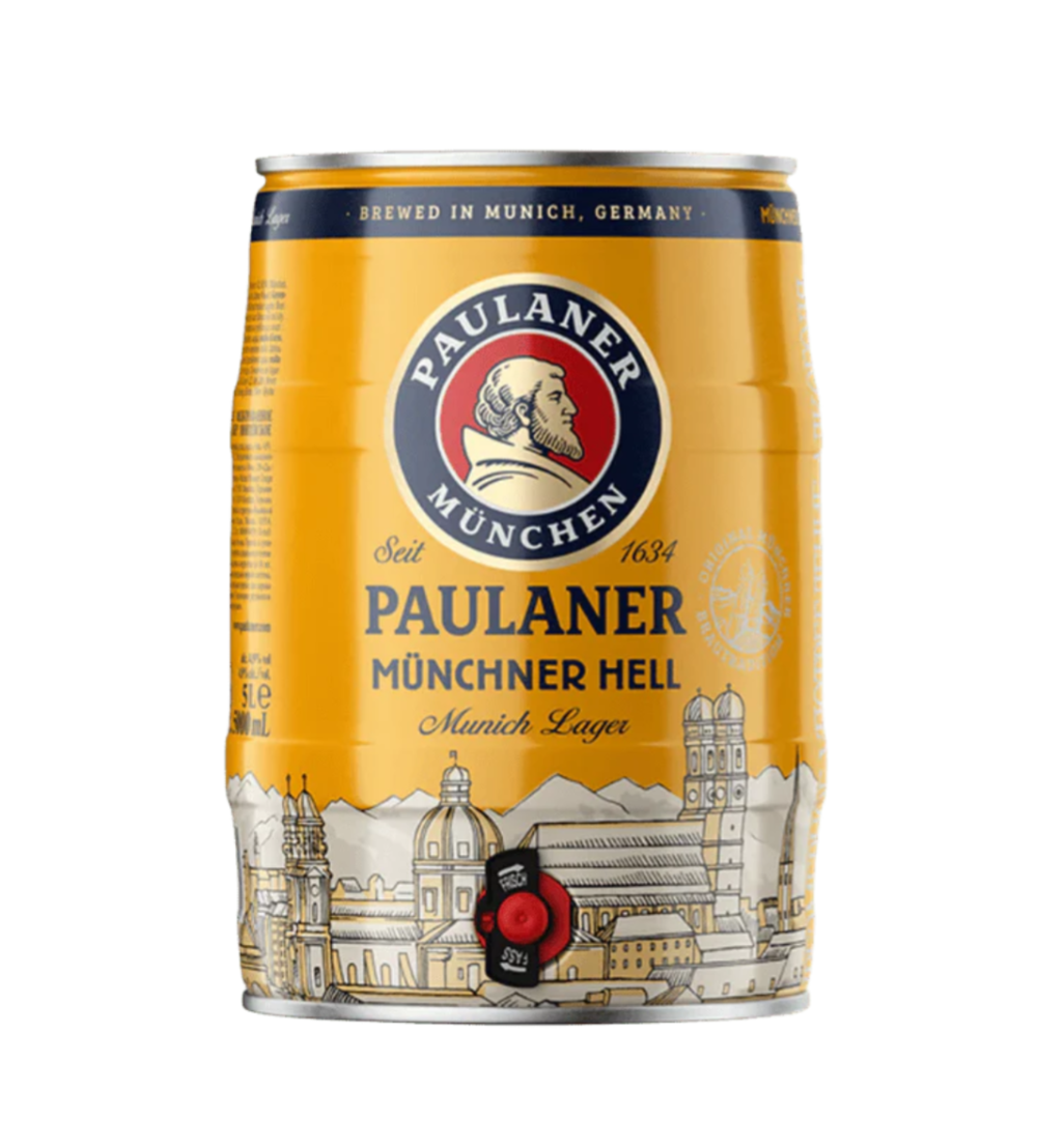 PAULANER MUNCHNER HELL 5L BOTTLE CAN 4.9%