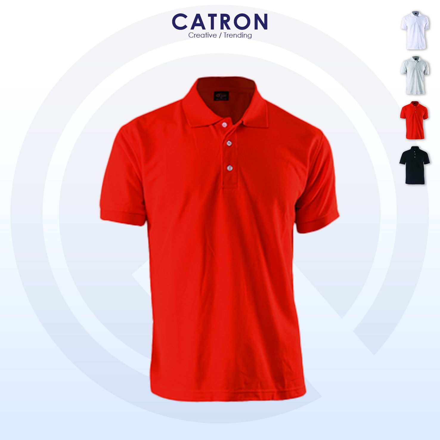 EM 2101 Plain Short Sleeve Collar T-shirt With Cuff (215gsm)