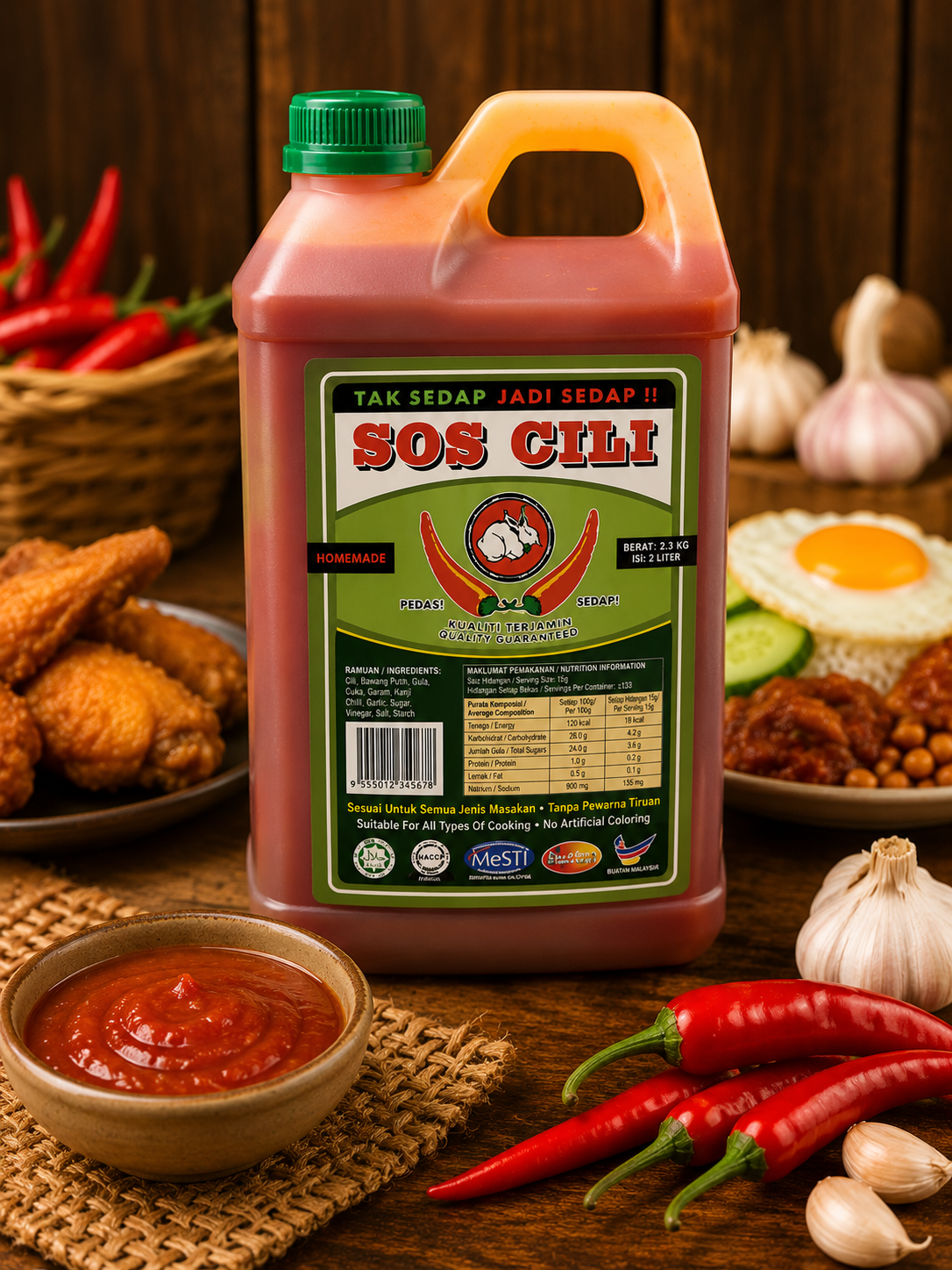 Sos Cili Cap Arnab (3.6KG)