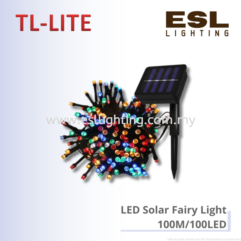 TL-LITE LED Solar Fairy Light - 100M/100LED IP65