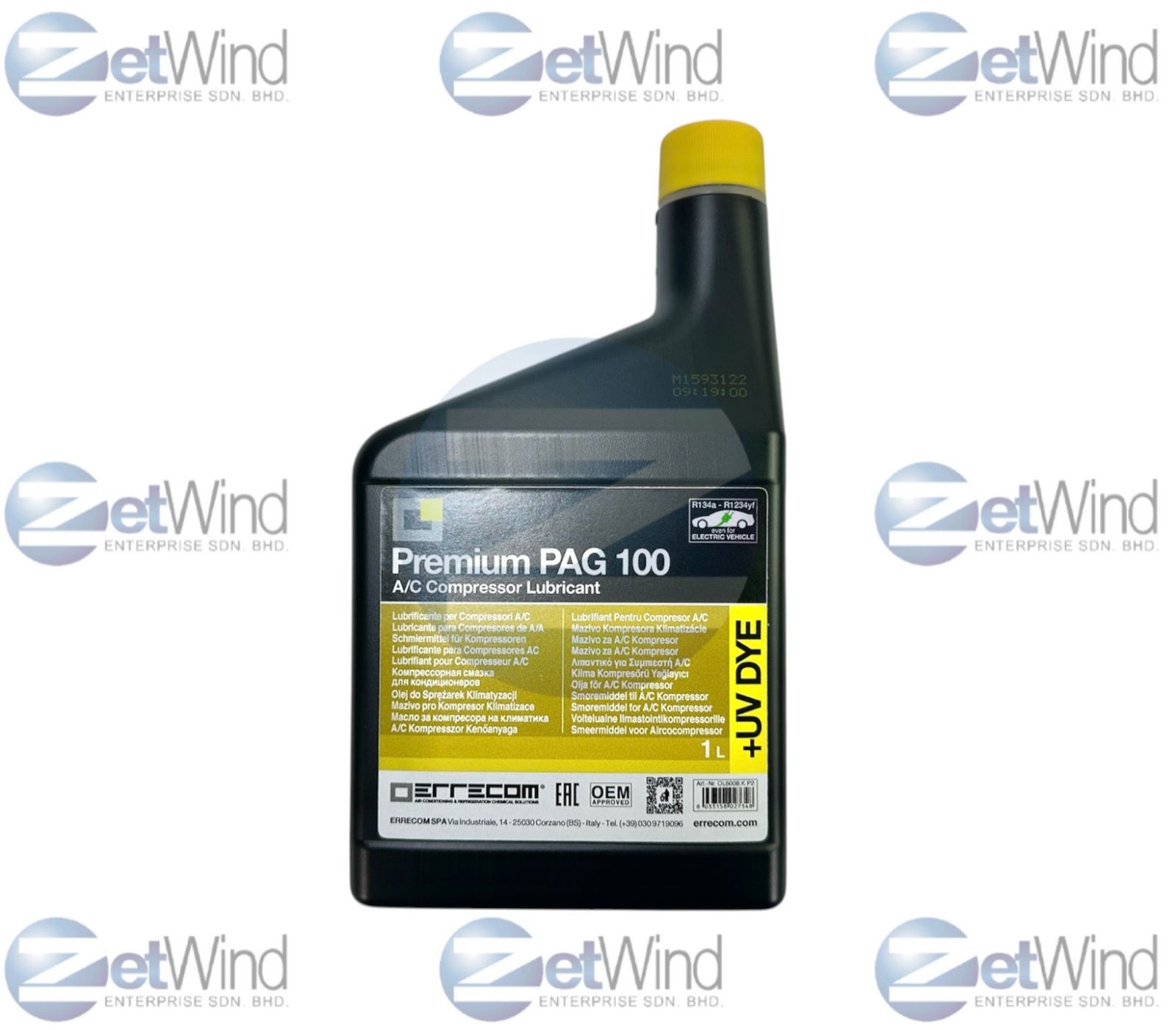 [CODE:870059] R1234YF HYBRID PAG 100+ UV DYE_ERRECOM (1LITRE)