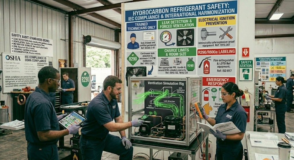 hydrocarbon refrigerant IEC safety standards