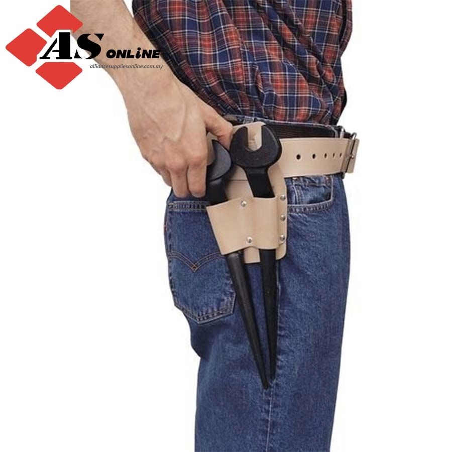 KENNED Tool Pouch, Leather, Tan, 2 Pockets, 170 x 110mm / Model: KEN5933710K