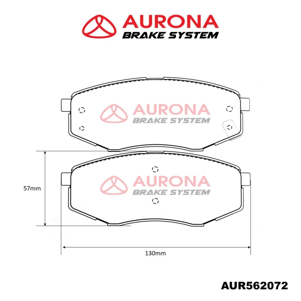 Aurona Brake Pad AUR562072 Front i45 iX20 Sonata