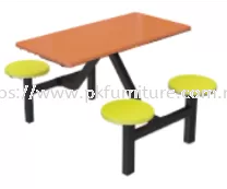 FRP Canteen Furniture - FRP-B1-4 -4 Canteen Table Seater Set