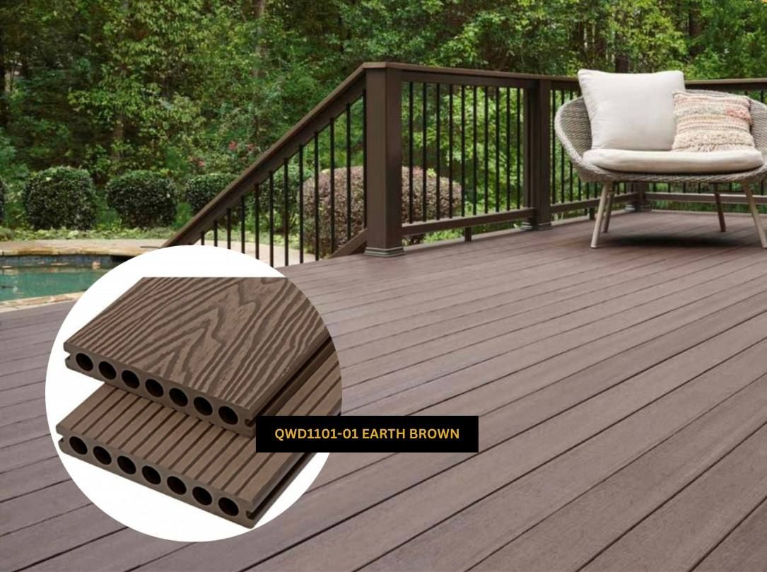 Queensfloor Decking WPC QWD1101-01 Earth Brown
