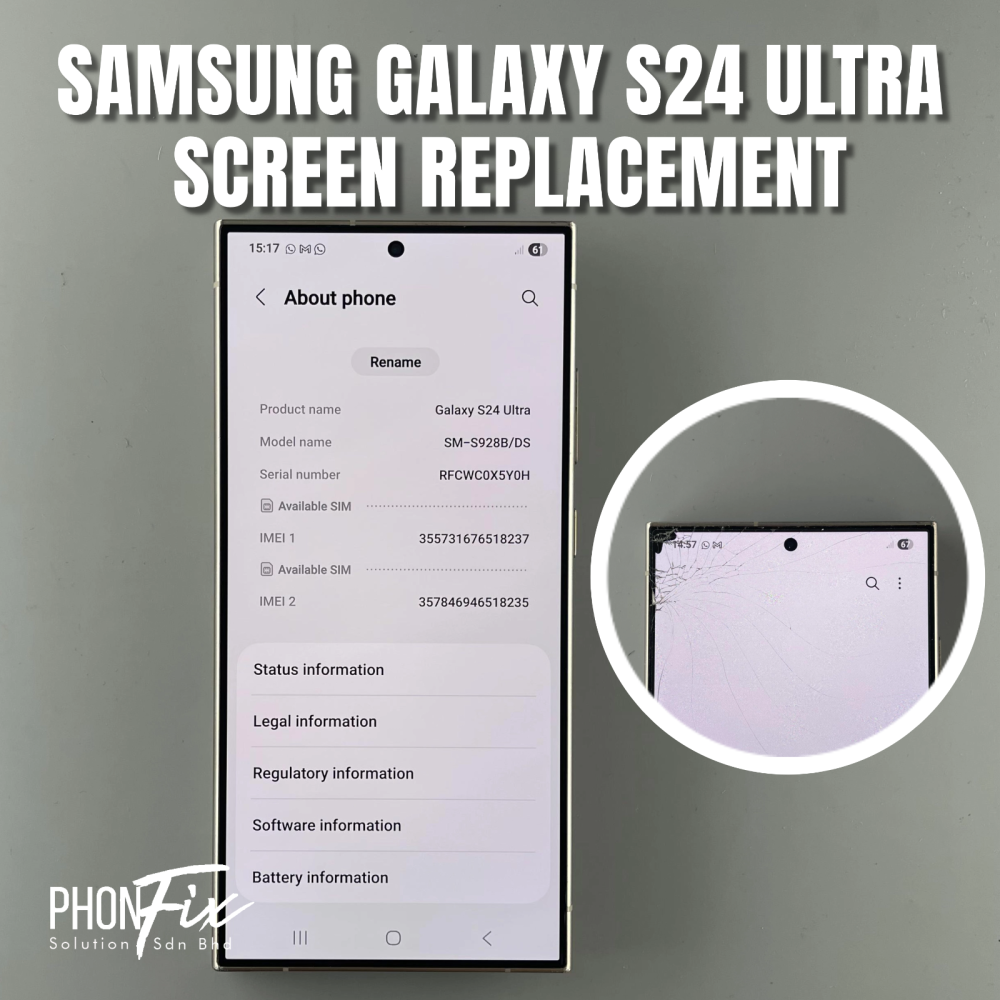SAMSUNG GALAXY S24 ULTRA SCREEN REPLACEMENT
