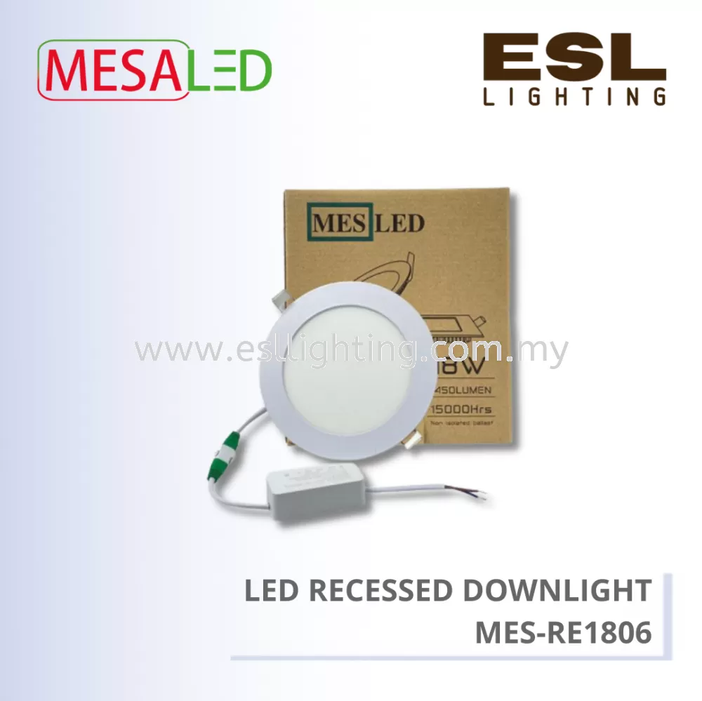 MESALED DOWNLIGHT LED ECO SERIES ROUND 18W - MES-RE1806