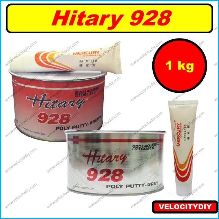 汽车车身补土/补泥）Mercury Hitary 928 Grey/Mercury Hitary 928 Brown/Putty Kereta/Car  Putty 1kg （喷漆）AEROSOL SPRAY PAINT Johor Bahru (JB), Malaysia, Skudai  Supplier, Suppliers, Supply, Supplies